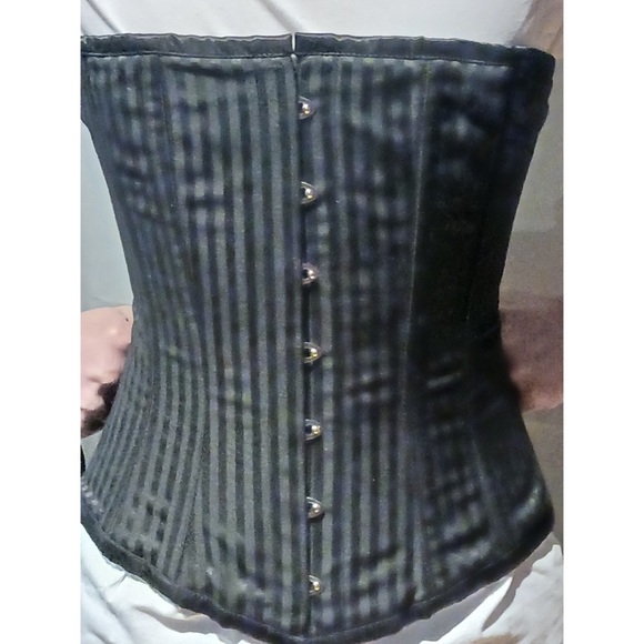 Striped Corset with Privacy Panel - Picture 1 of 2